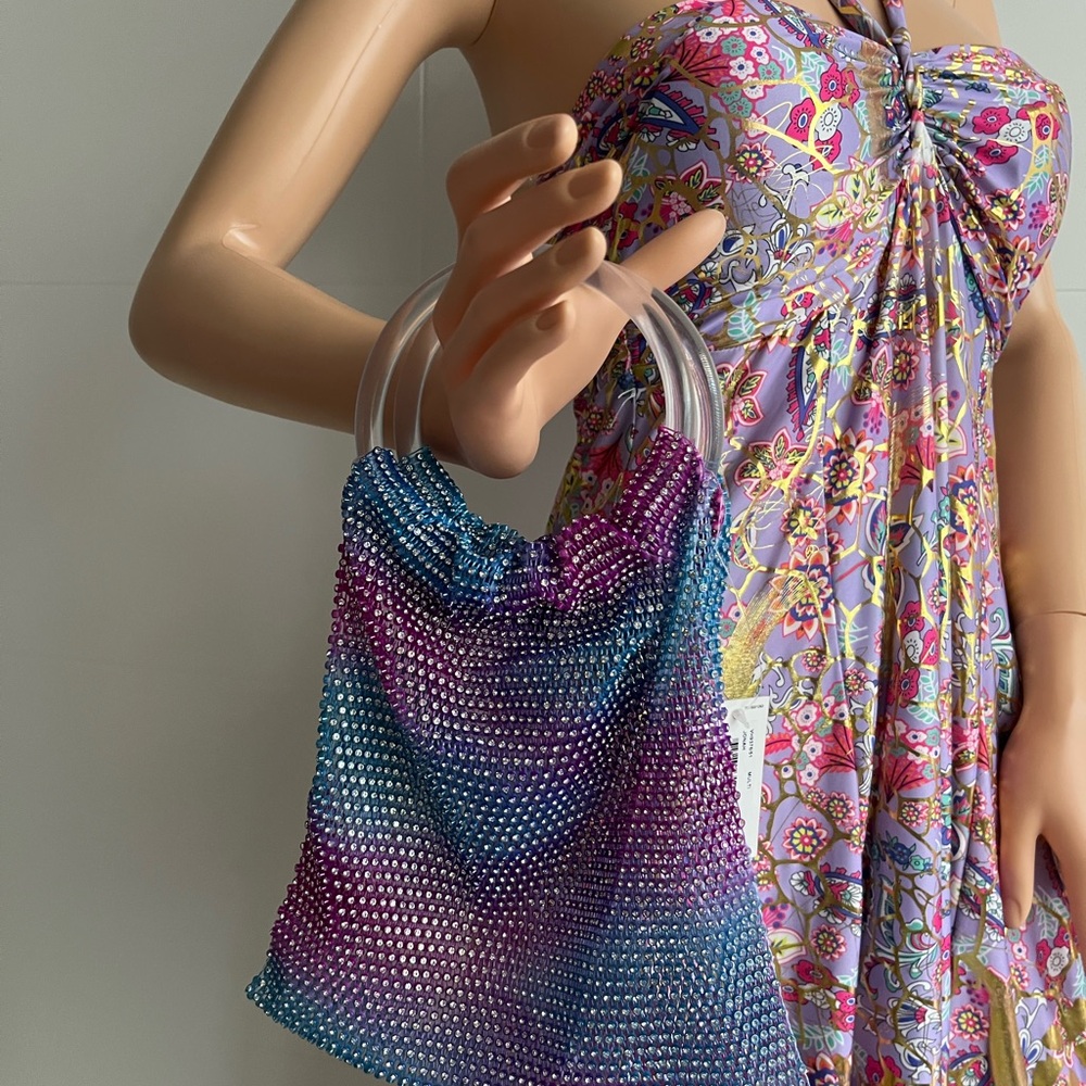 Mesh multi crystal Bag